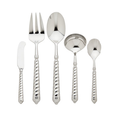 Spirale 5 Piece Stainless Steel Hostess Set