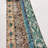 25.2x52 Inch Green Wool Patchwork Rug, Small Patchwork Rug