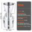 Nécessaire de brassage en acier 13 gallons VEVOR