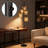 3-Light Boho Floor Lamp With Rattan Wicker Shade, Adjustable Dimmable Standing Lamp For Living Room, Farmhouse Coastal Decor With Interchangeable Palm Tree Design Shades