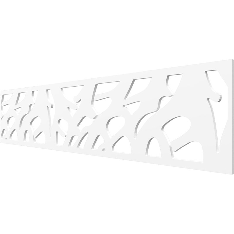 Moulure Manton, H 10 po x l 46,75 po x P 0,38 po, PVC de qualité architecturale