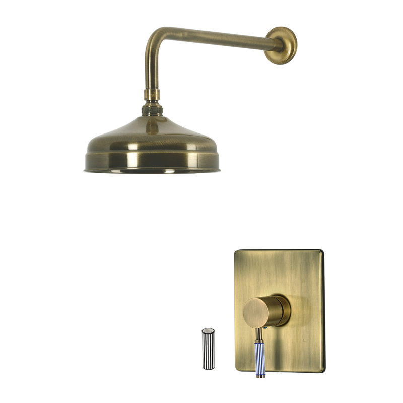 Kingston Brass Verona Single-Handle Pressure Balanced Shower Faucet, Antique Brass