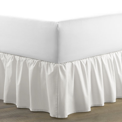 Laura Ashley Solid Ruffled Cotton Bedskirt