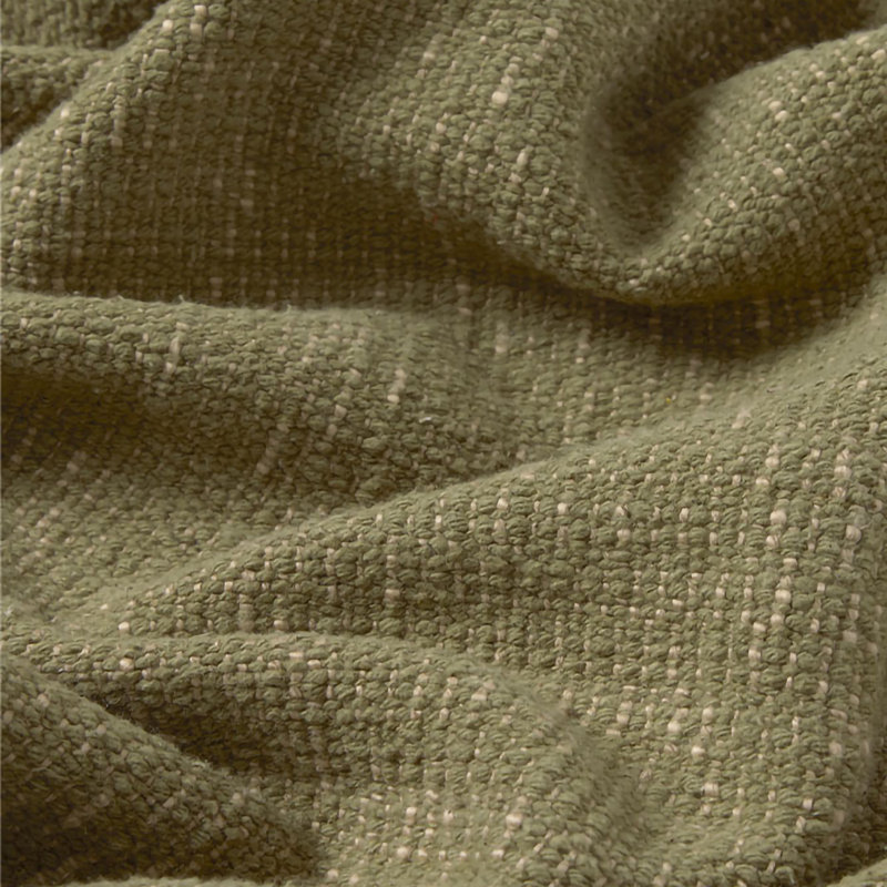 Hand Loomed Throw Blanket, Kaki