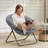 Saucer Chair, Folding Faux Fur Lounge Reading Chairs, Papasan Chair-1523026331