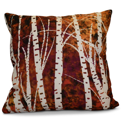Coussin décoratif d’extérieur floral à motif d’arbre