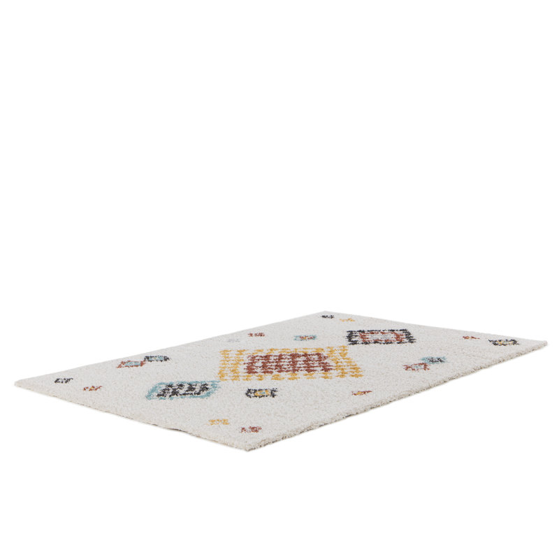 Chavez Geometric Shag Area Rug, Rectangle 160 x 230cm