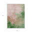 Tapis intérieur lavable abstrait rose et vert 9 pi x 12 pi