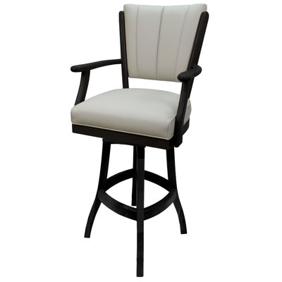 Très grand tabouret pivotant en bois Irminger