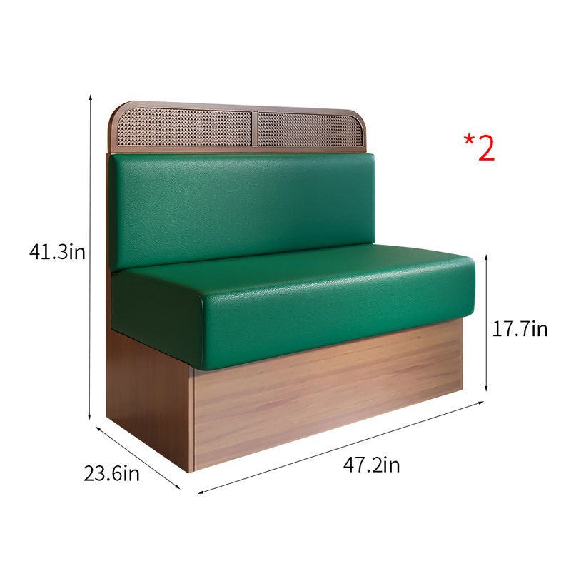 Banc rembourré en similicuir haut de gamme