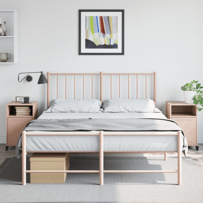 Quammen 36cm W Steel Bedside Table