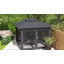 Pavillon de jardin escamotable à 2 niveaux avec filet et filet-123554187