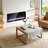 60" Recessed Thin Electric Fireplace - Wall Mounted, Multi-Color Flame & Ember Bed, LED Heater With Remote Control-825601128