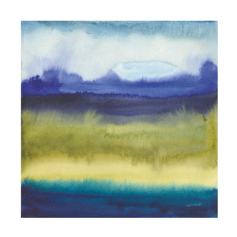 Paysage abstrait II, H 14 po x l 14 po x P 2 po