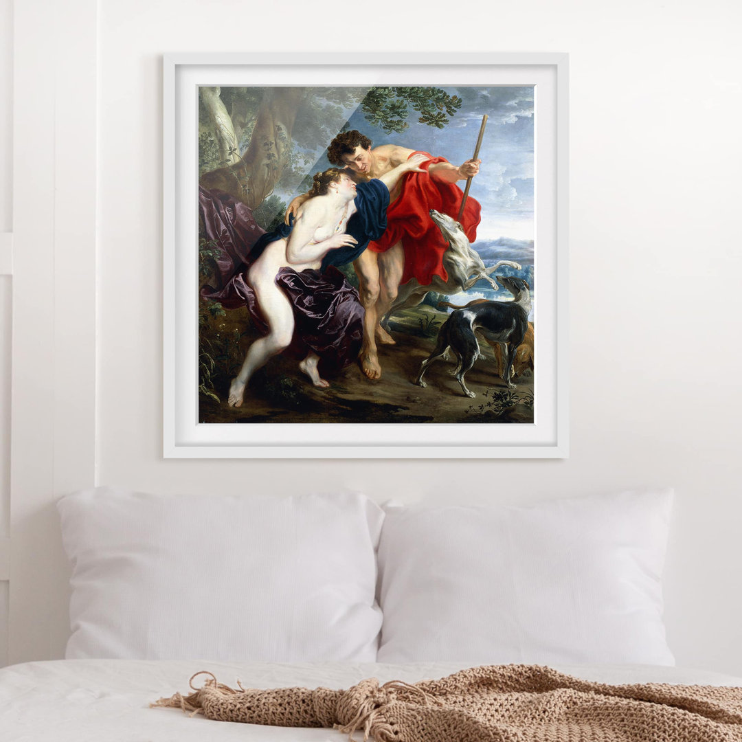 Gerahmtes Poster Venus and Adonis