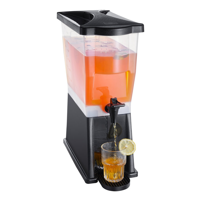 Distributeur de boissons 3 gallons avec support et robinet - Distributeur de boissons en plastique mince pour thé glacé, limonade et fêtes