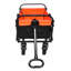 Mini chariot de plage pliable de jardinage de chariot (noir + jaune)-128815588-128815586