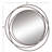 Metal Round Wall Mirror with Overlapping Circles-1134296542