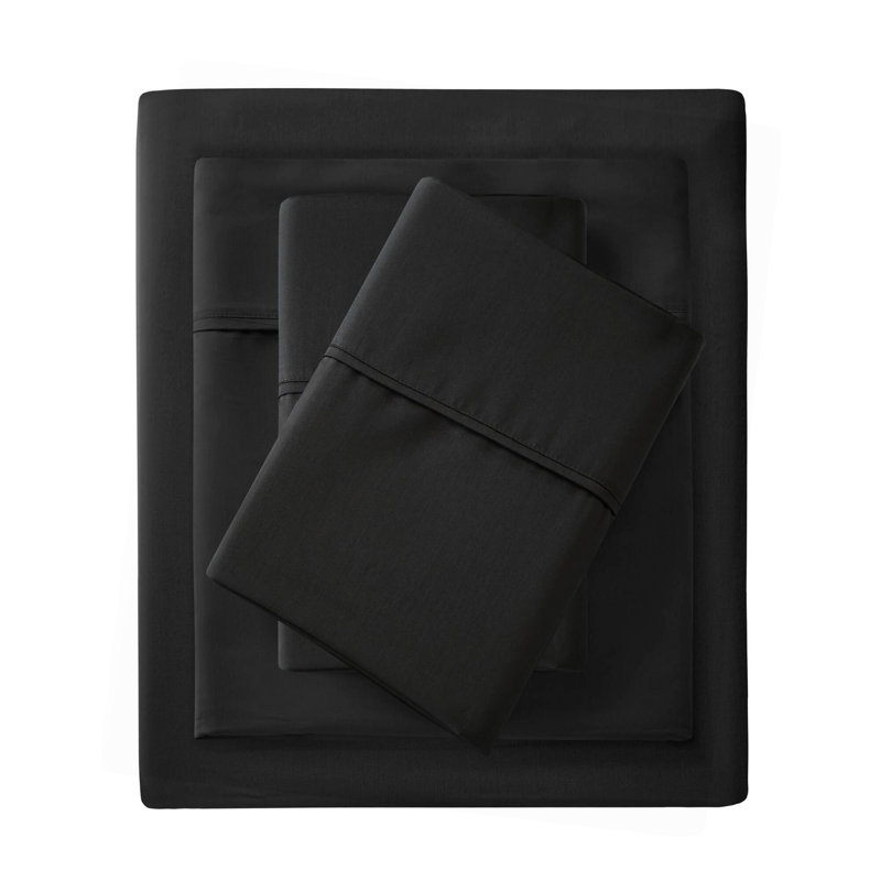 Ensemble de draps en coton 4 pièces très grand, Couvre-lit très grand + 3 pièces supplémentaire