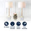 Ensemble de lampe de table 30 "Whitaker