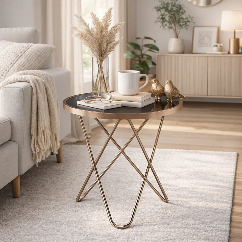 Table de bout Huckell, Noir