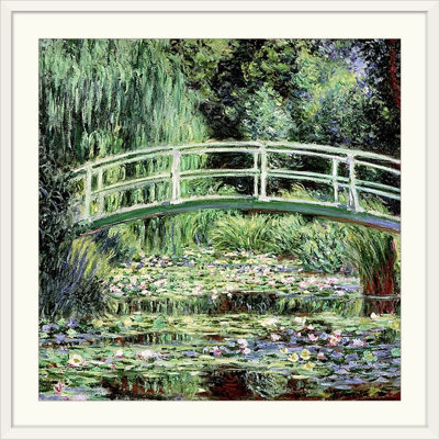 «White Waterlilies, 1899» par Claude Monet, reproduction d'art