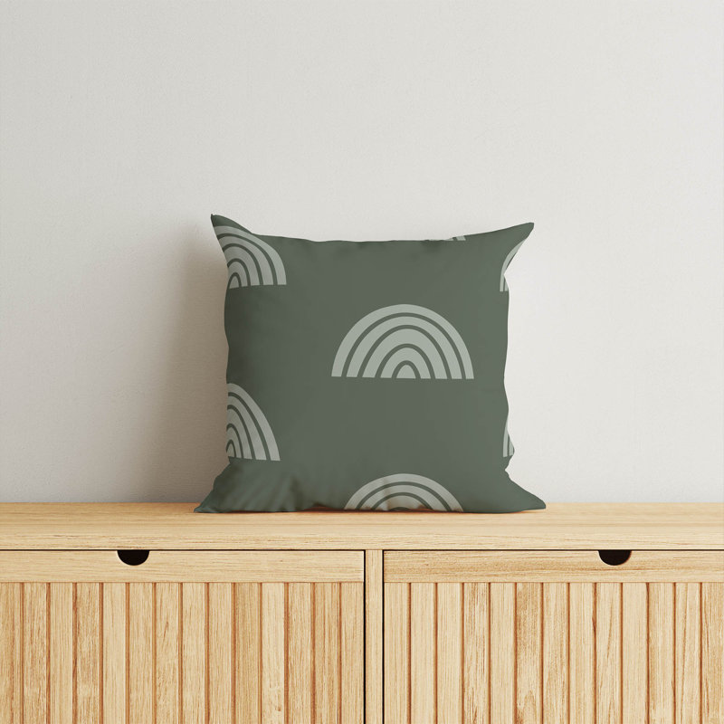 Coussin Plain Bows Match, H 20 po x l 20 po, Chimichurri