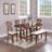 1pc Bench Only Finish Solid wood Contemporary Style Kitchen Dining Room Furniture Seating-1033017225