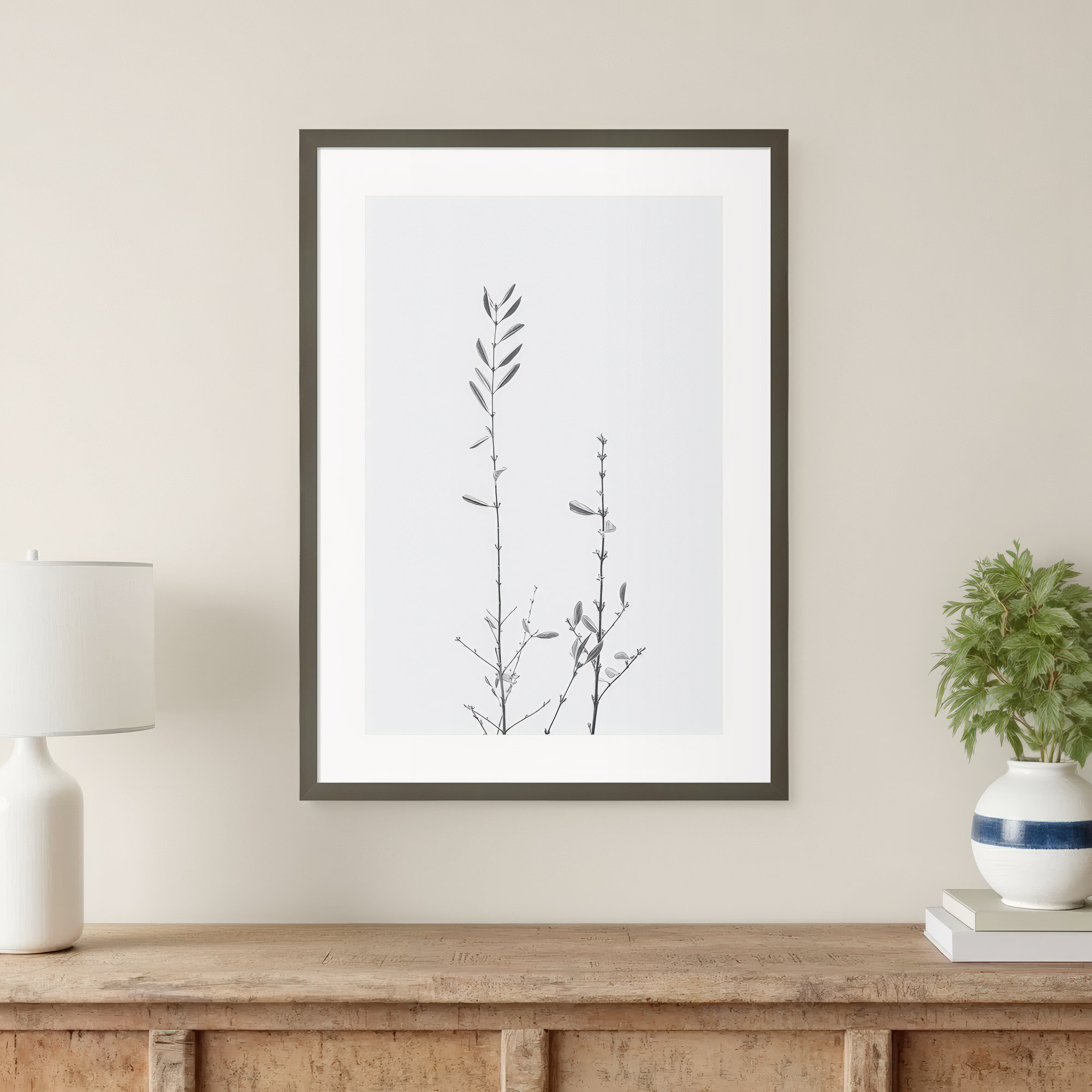 Adela Retro Tennessee Botanical Print No 2 Framed On Paper by Adela Photograph, Gray, 33" H x 24" W x 1" D
