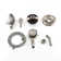 Classic High Pressure Single Handle 6-Spray Patterns Rain Shower Head With Handheld Shower (Valve Included)