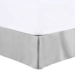16" Bed Skirt Easy Fit Tailored Drop Pleated Microfiber Skirts