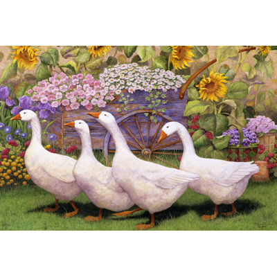 Garden March III 1 Piece Wrapped Canvas Painting