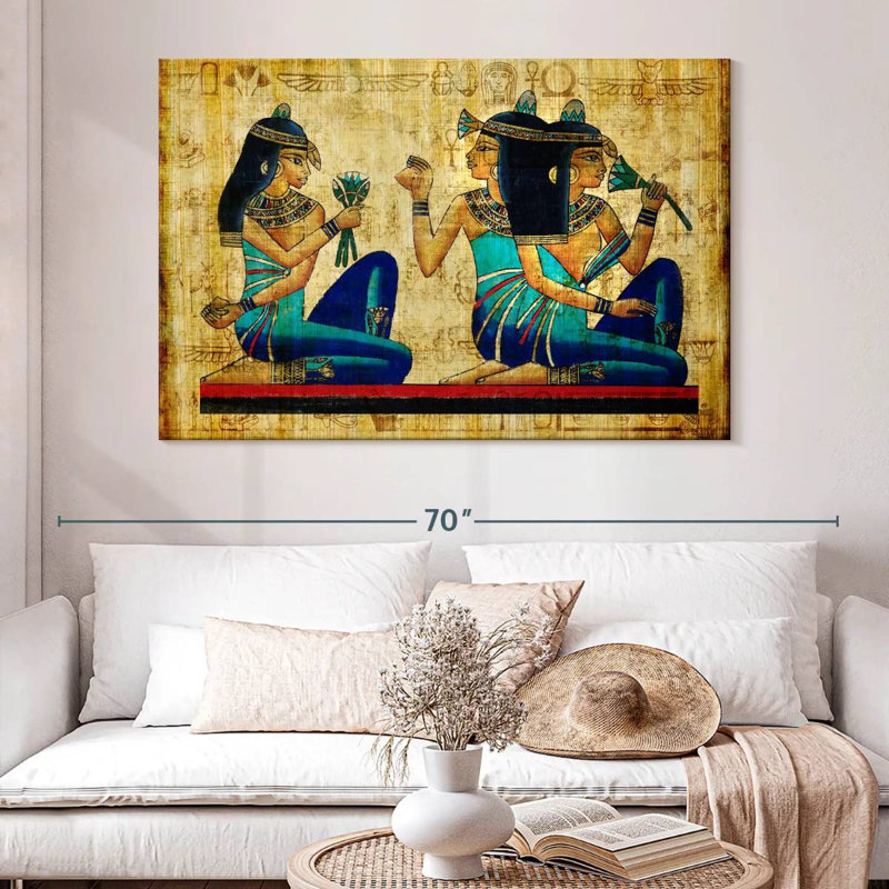 Keiri Ancient Egyptian Parchment, 34" H x 51" W