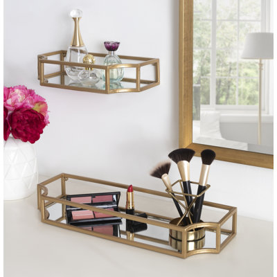 Turgut 2 Piece Metal Floating Shelf