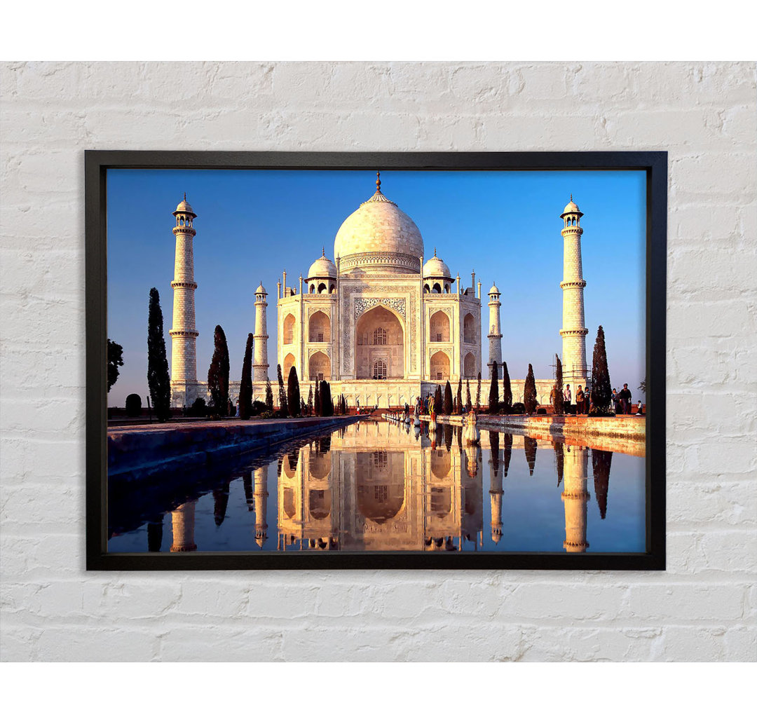 Taj Mahal Agra Indien - Einzelner Bilderrahmen Kunstdrucke auf Leinwand