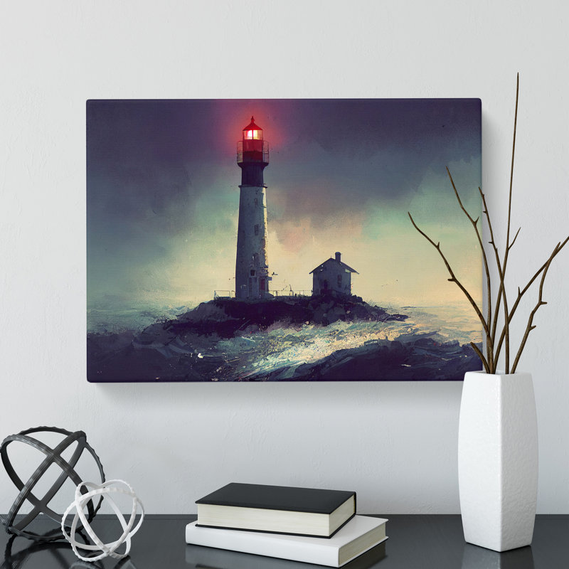Victorious Lighthouse - Wrapped Canvas, 35cm H x 50cm W x 3cm D