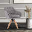 Chaise longue en velours capitonné 22,44 po Caralyn-1106530766