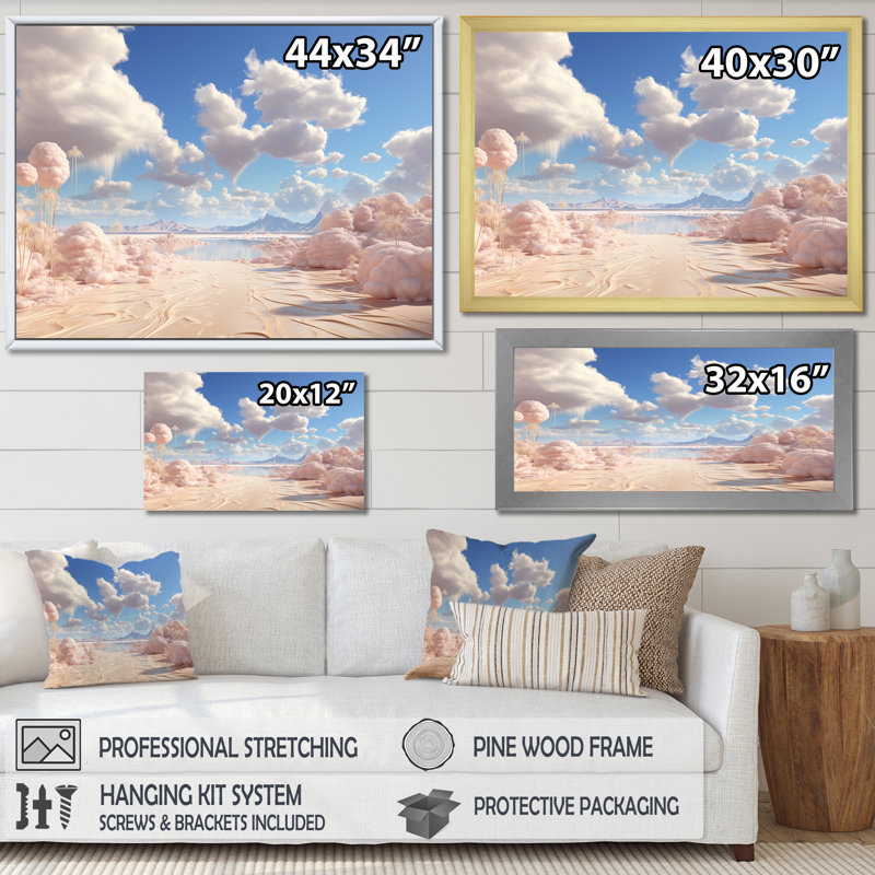 " Marshmallow Mirage Fluffy Cloud I ", Black Single Picture Framed, 32" H x 24" W x 1" D