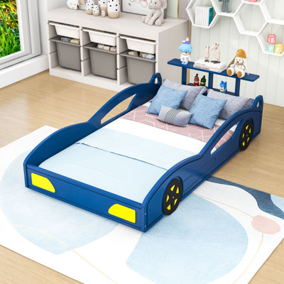Race Car Design Twin Bed With Safety Rails