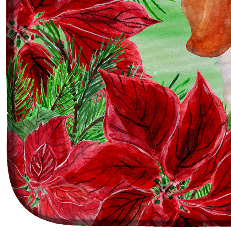 Tapis de séchage poinsettas hound basset