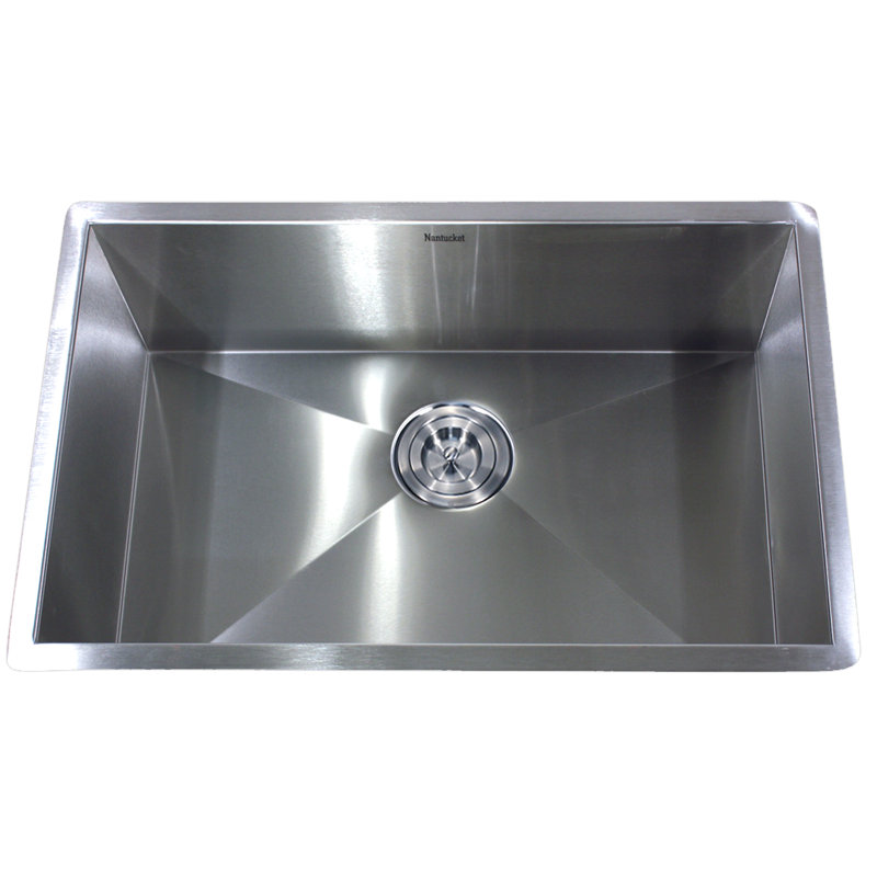 Pro Series 28'' L Stainless Steel Single Basin Kitchen Sink