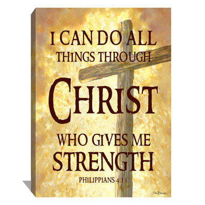 All Things Through Christ Canvas Wall Art