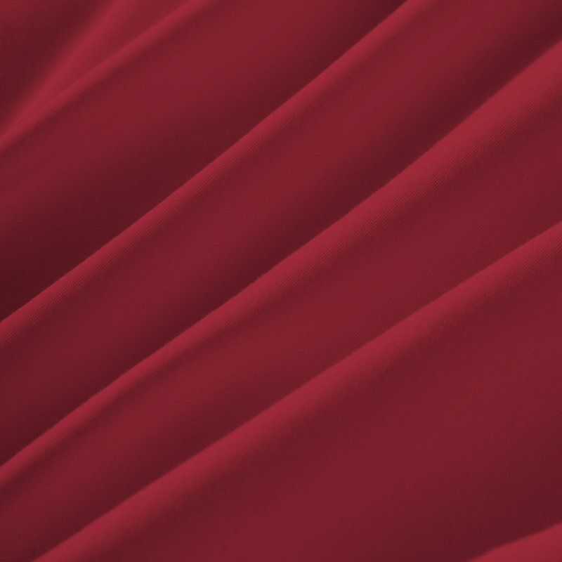Brushed Microfiber Plain 100% Polyester Standard Size Pillowcase/Cover, Red