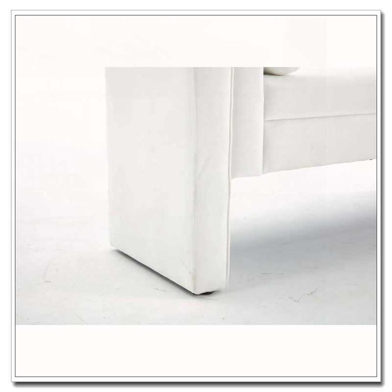 Banc de rangement surdimensionné pour vestibule et chambre à coucher, Blanc