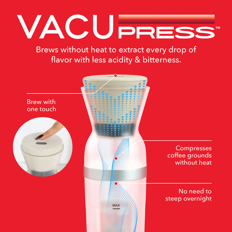 Brew2Go Portable Cold Brew System, Cream