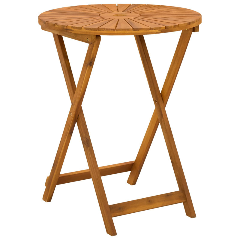 Folding Outdoor Bistro Table, 75cm H x 60cm W x 60cm D