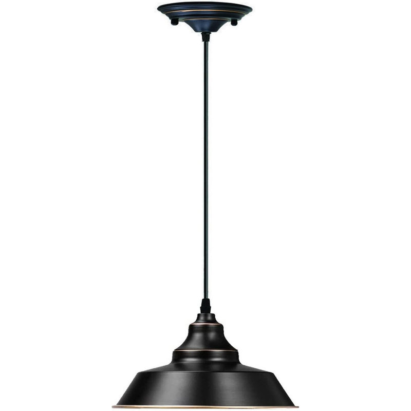 1 - Light Black Bowl Pendant