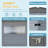 Outdoor Iron & Solid Wood Tool Storage Shed With Two Doors And Windows For Garden, Patio, Backyard-113358977