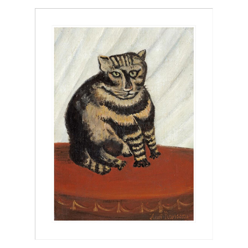 «The Tabby» par Henri Rousseau, impression giclée sur cadre, H 29,5 po x l 23,11 po