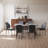 45.6'' to 61.4"L Extendable Kitchen Dining Table Set with 35"H Faux Leather Upholstered Dining Chair for Kitchen Dining Room, Home Furniture-1667080758